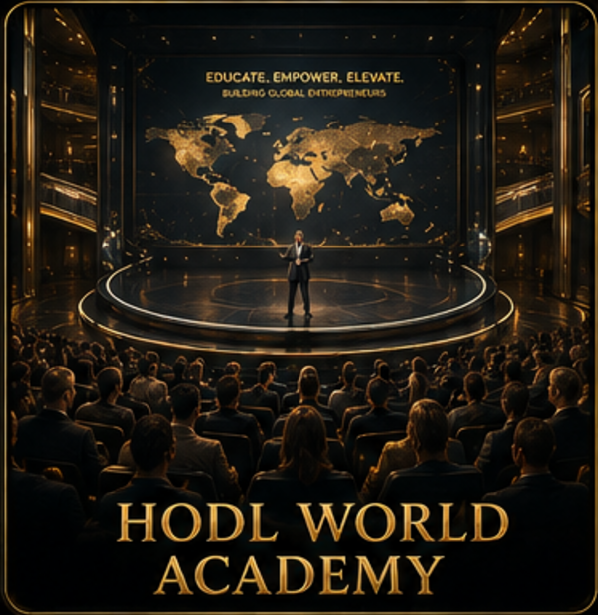 HODL World Academy global learning portal artwork